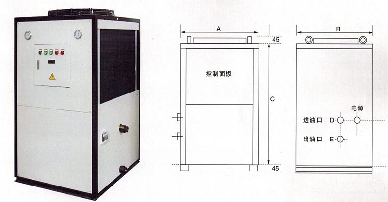 油冷機外（wài）形尺寸圖